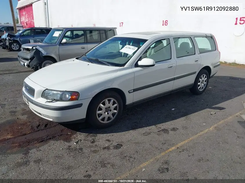 2001 VOLVO V70 VIN YV1SW61R912092880 — фото 2