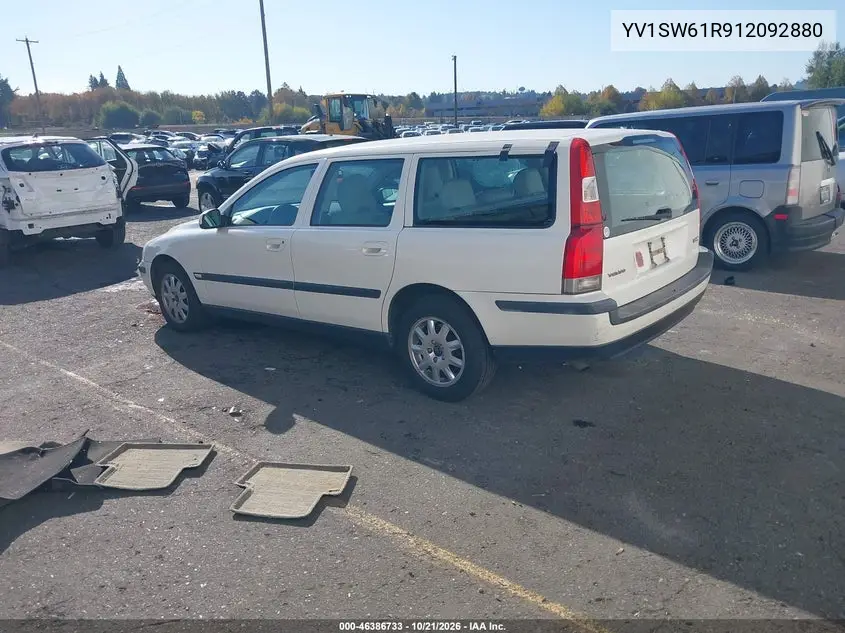 2001 VOLVO V70 VIN YV1SW61R912092880 — фото 3