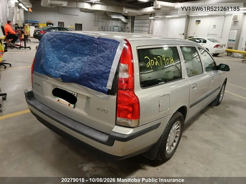 2002 VOLVO V70 VIN YV1SW61R521261185 — фото 4