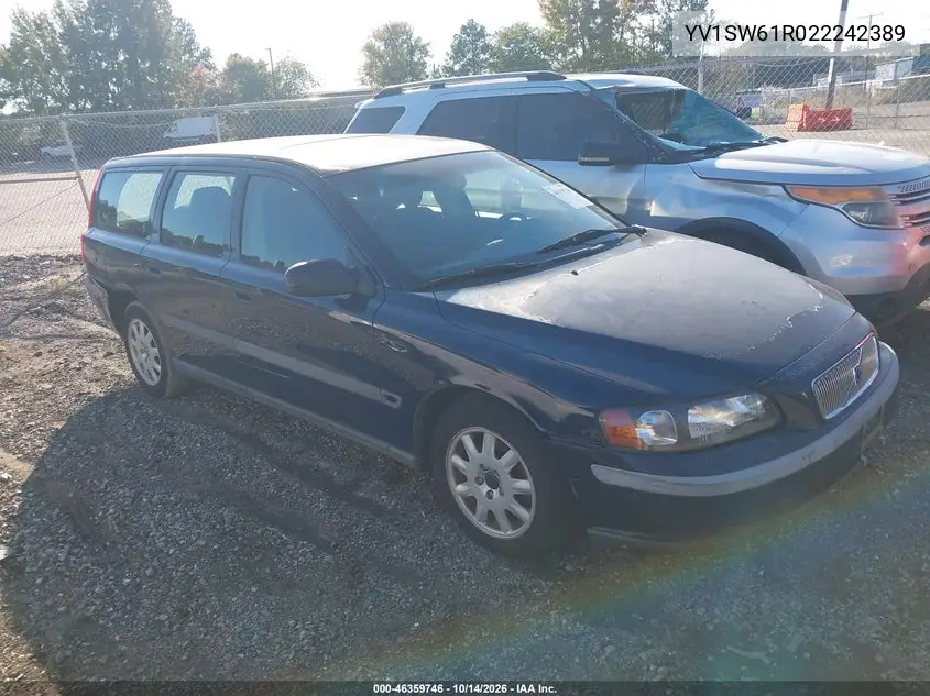 VOLVO V70 2002, VIN YV1SW61R022242389