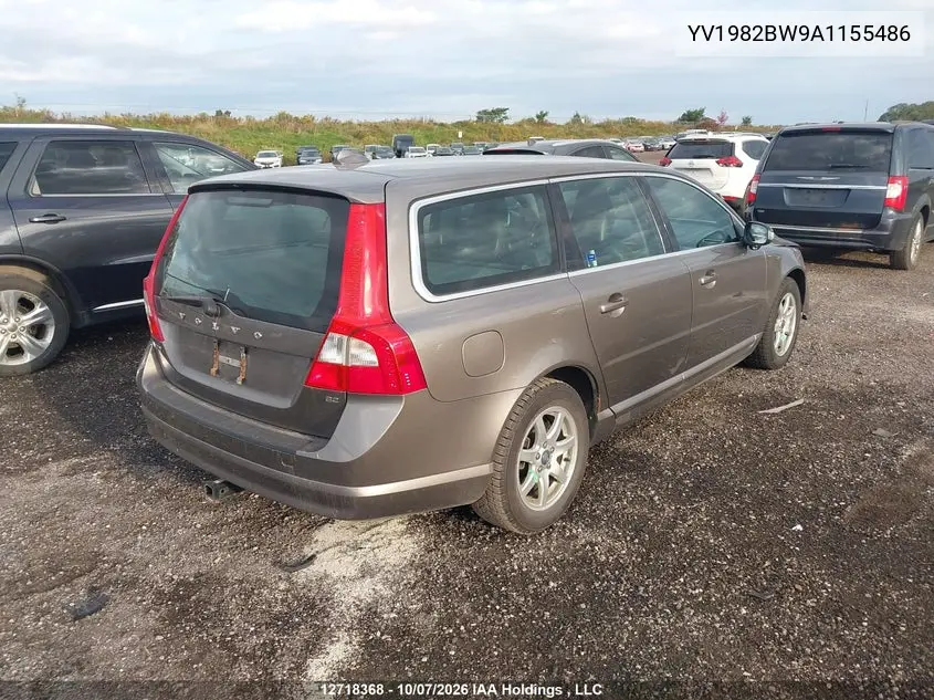 2010 VOLVO V70 VIN YV1982BW9A1155486 — фото 4