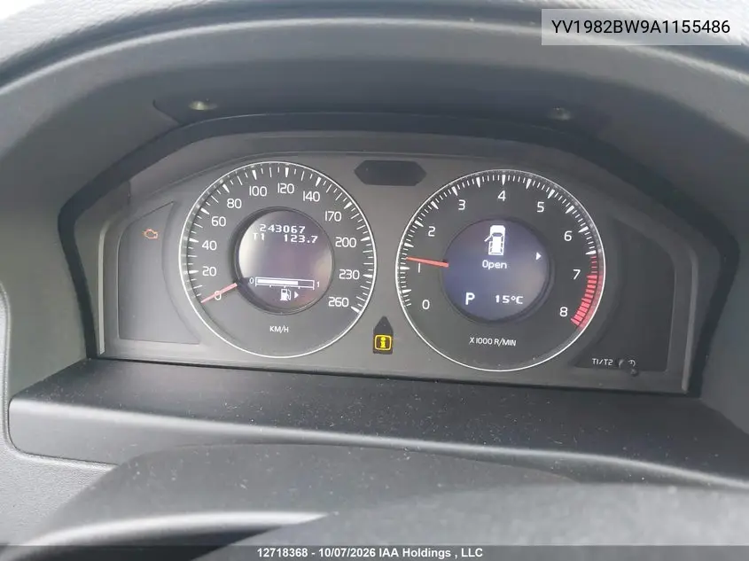 2010 VOLVO V70 VIN YV1982BW9A1155486 — фото 7