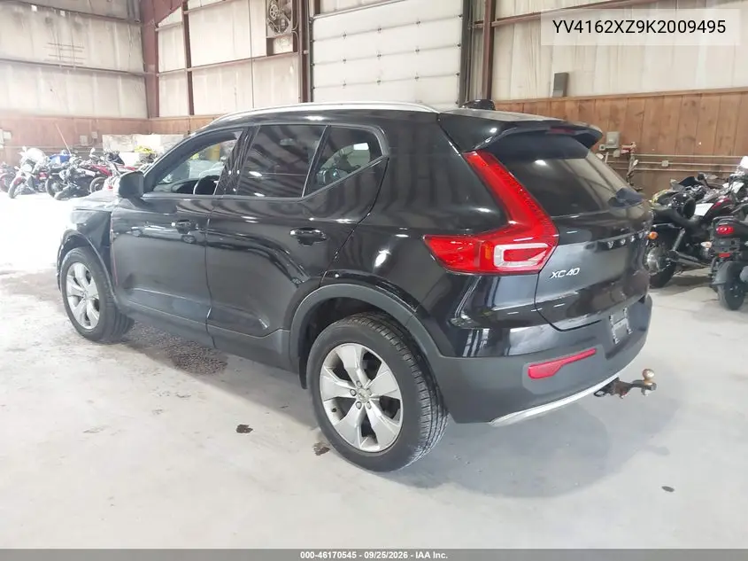 2019 VOLVO XC40 VIN YV4162XZ9K2009495 — фото 3