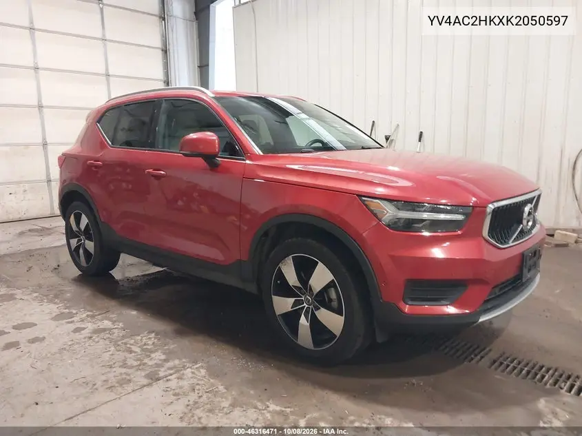 VOLVO XC40 2019, VIN YV4AC2HKXK2050597