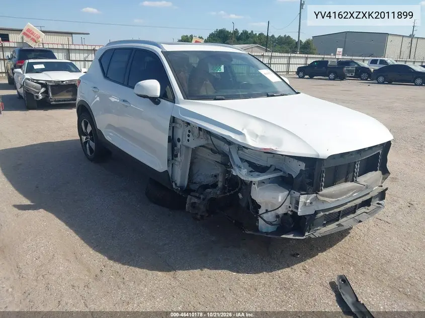 VOLVO XC40 2019, VIN YV4162XZXK2011899