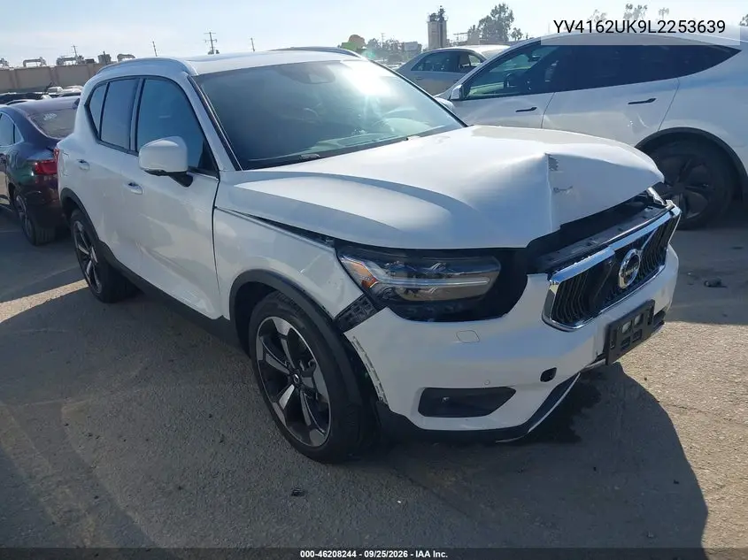 VOLVO XC40 2020, VIN YV4162UK9L2253639