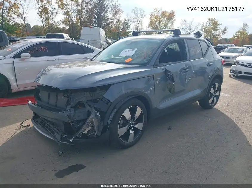 2020 VOLVO XC40 VIN YV4162UK1L2175177 — фото 2