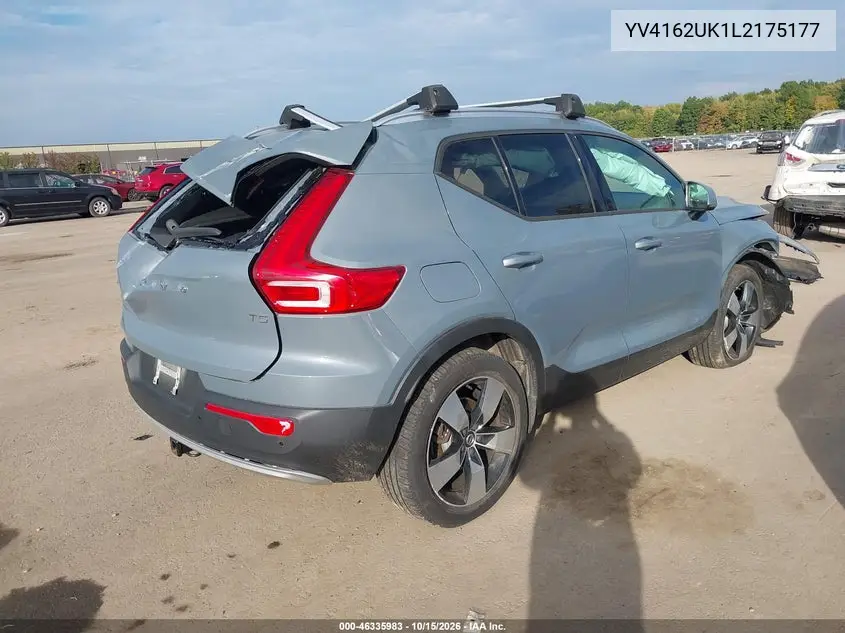 2020 VOLVO XC40 VIN YV4162UK1L2175177 — фото 4