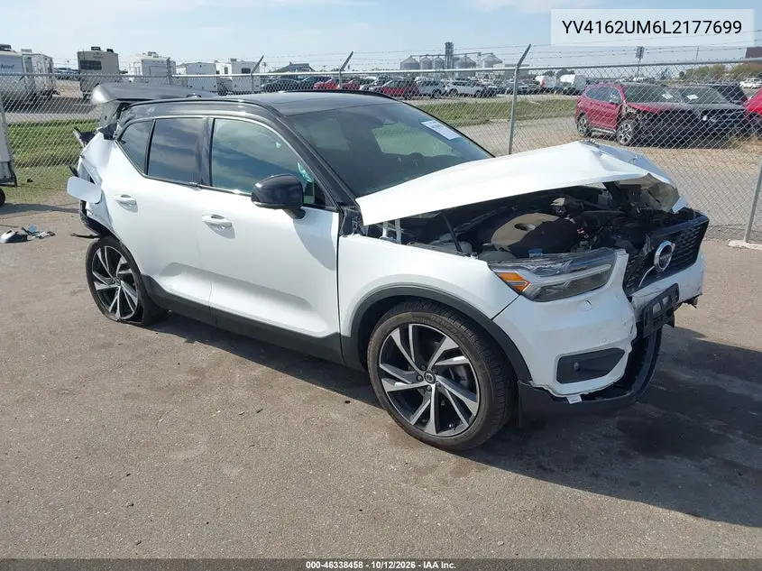 VOLVO XC40 2020, VIN YV4162UM6L2177699