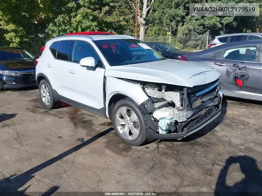 VOLVO XC40 2020, VIN YV4AC2HK0L2173519