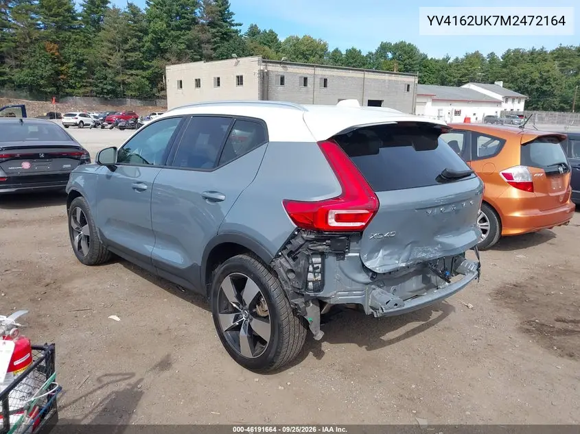 2021 VOLVO XC40 VIN YV4162UK7M2472164 — фото 3