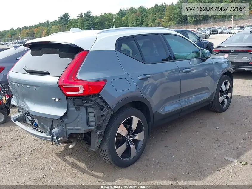 2021 VOLVO XC40 VIN YV4162UK7M2472164 — фото 4