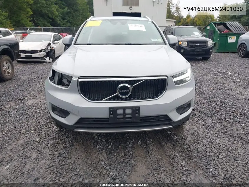 2021 VOLVO XC40 VIN YV4162UK5M2401030 — фото 12