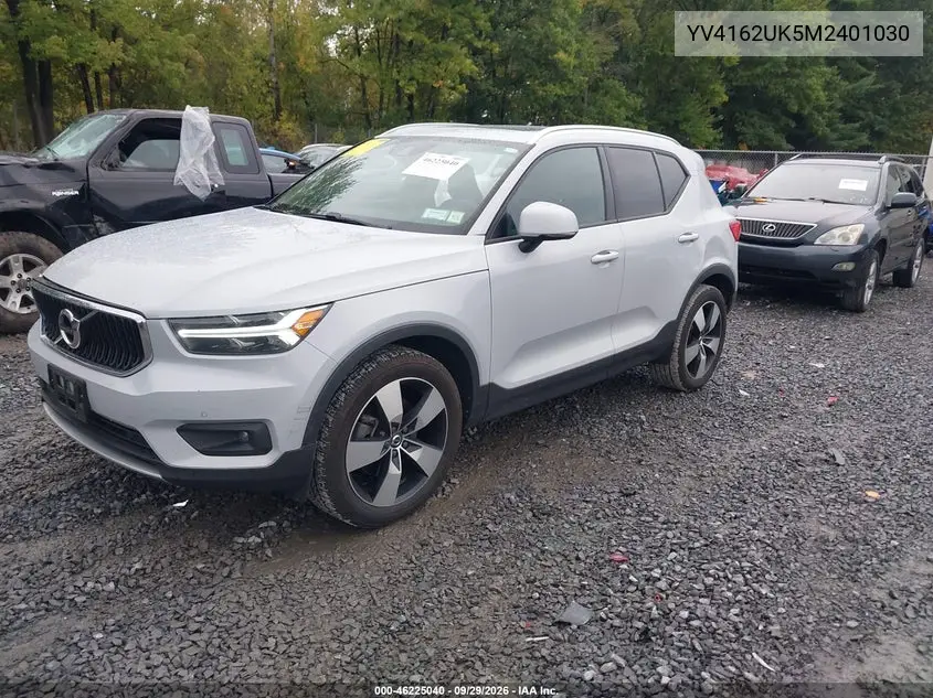 2021 VOLVO XC40 VIN YV4162UK5M2401030 — фото 2