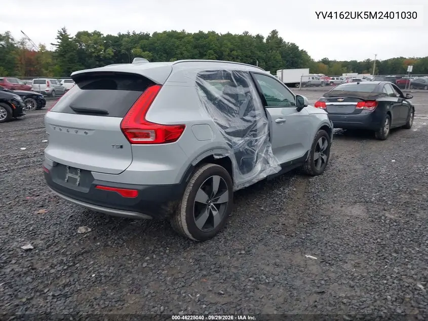 2021 VOLVO XC40 VIN YV4162UK5M2401030 — фото 4
