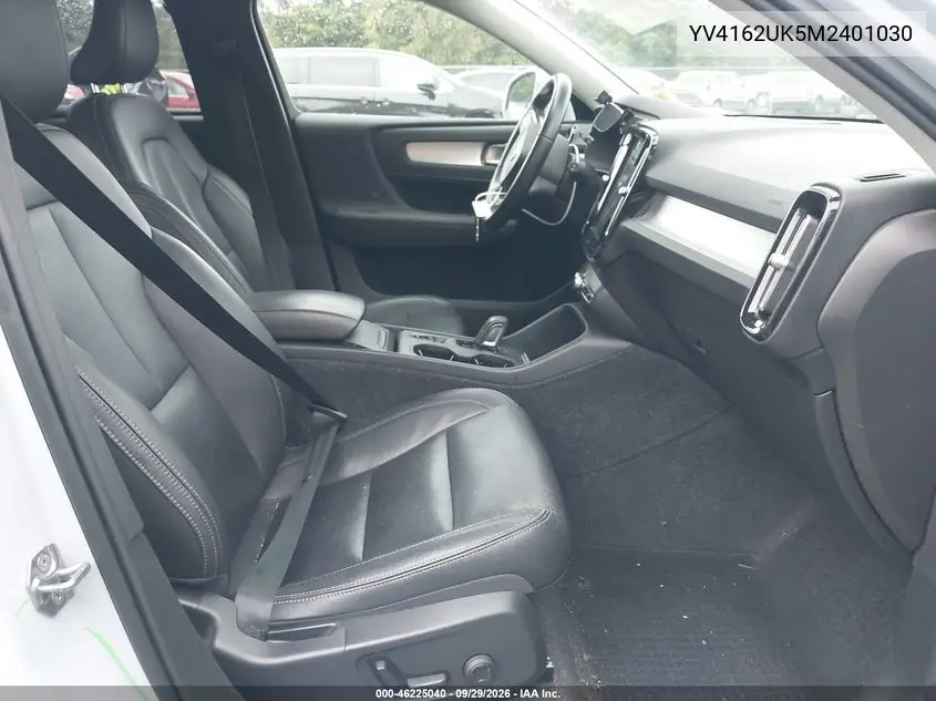 2021 VOLVO XC40 VIN YV4162UK5M2401030 — фото 5