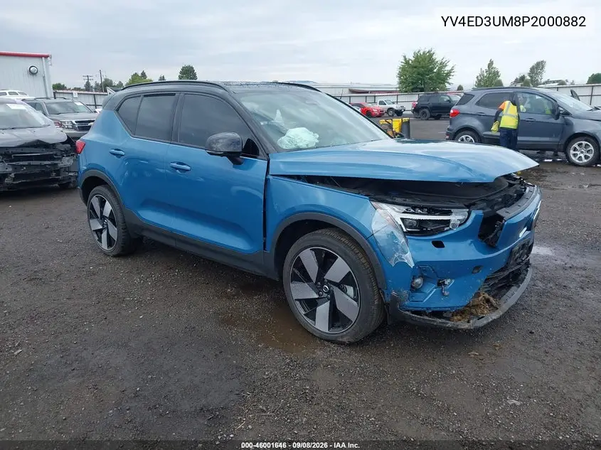 VOLVO XC40 2023, VIN YV4ED3UM8P2000882