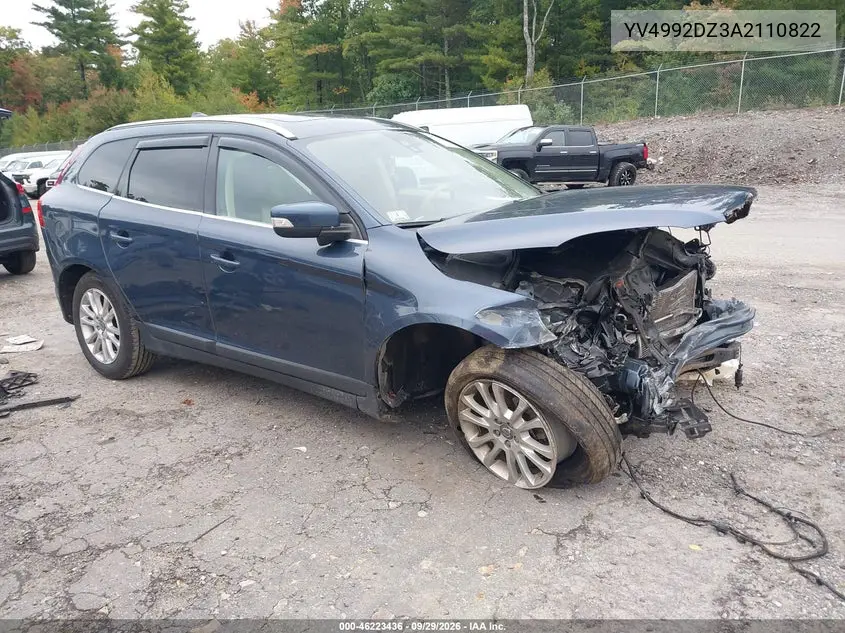 VOLVO XC60 2010, VIN YV4992DZ3A2110822