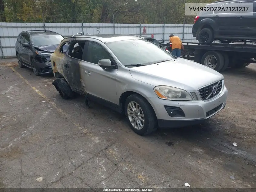 VOLVO XC60 2010, VIN YV4992DZ2A2123237
