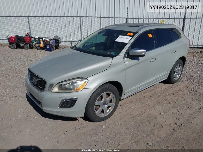 2012 VOLVO XC60 VIN YV4902DZ9C2319317 — фото 2