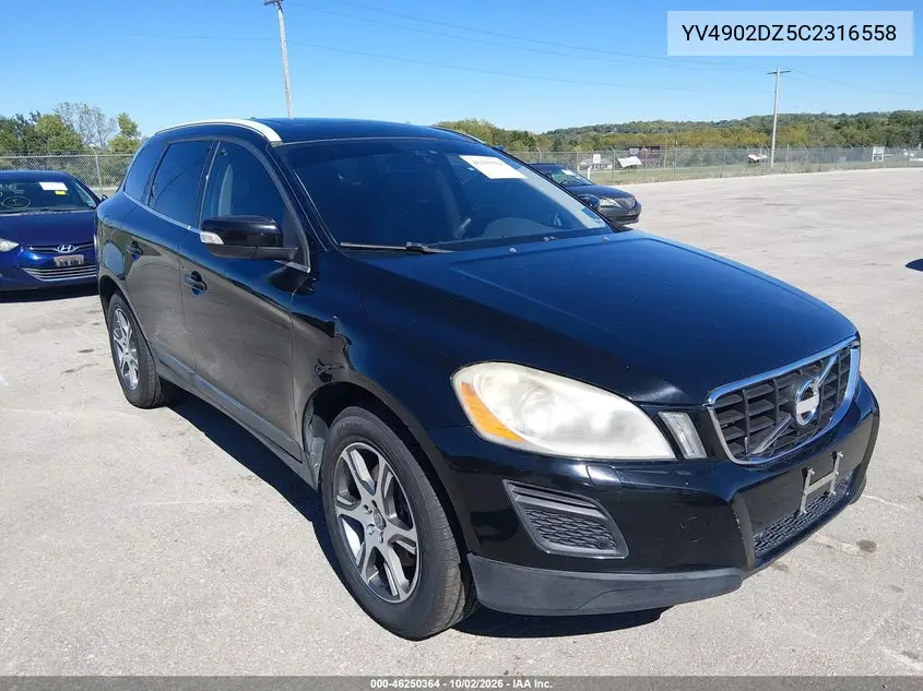 VOLVO XC60 2012, VIN YV4902DZ5C2316558