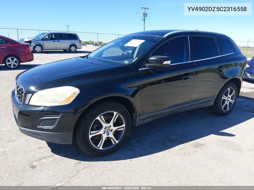 2012 VOLVO XC60 VIN YV4902DZ5C2316558 — фото 2