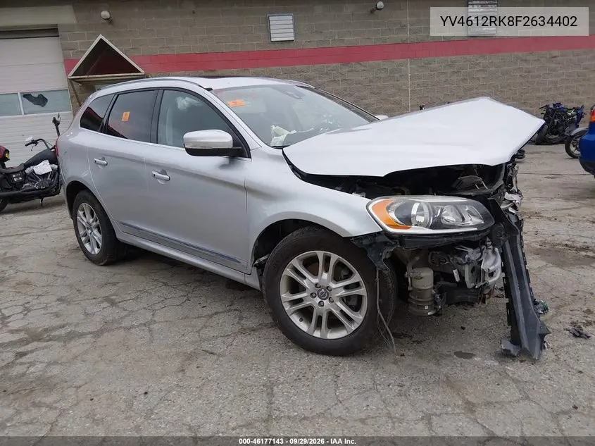 VOLVO XC60 2015, VIN YV4612RK8F2634402