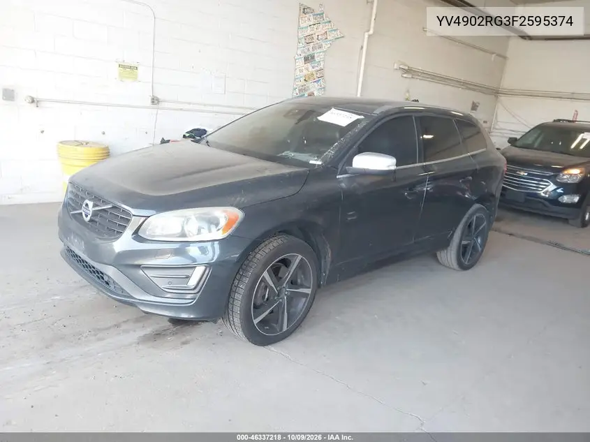 2015 VOLVO XC60 VIN YV4902RG3F2595374 — фото 2
