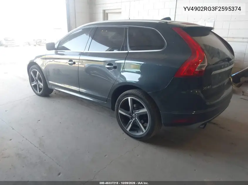 2015 VOLVO XC60 VIN YV4902RG3F2595374 — фото 3