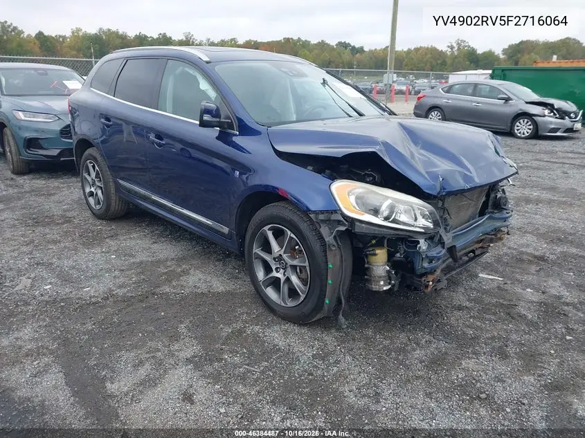 VOLVO XC60 2015, VIN YV4902RV5F2716064