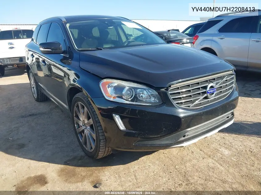 VOLVO XC60 2017, VIN YV440MDU7H2208413