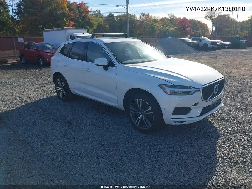 VOLVO XC60 2019, VIN YV4A22RK7K1380110