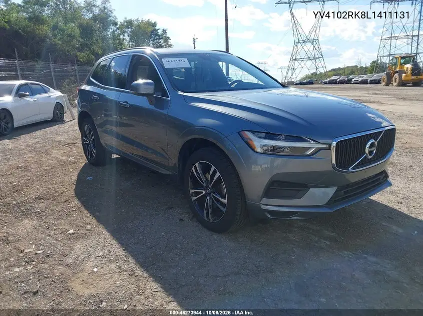 VOLVO XC60 2020, VIN YV4102RK8L1411131