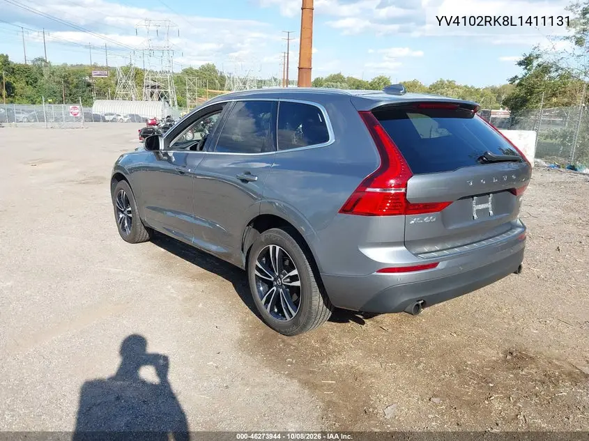 2020 VOLVO XC60 VIN YV4102RK8L1411131 — фото 3