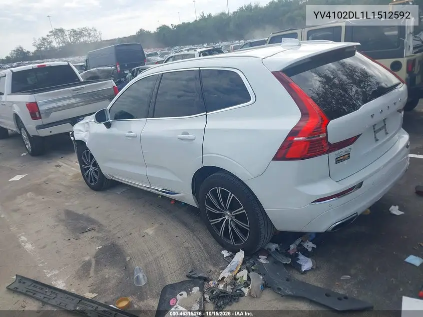 2020 VOLVO XC60 VIN YV4102DL1L1512592 — фото 3