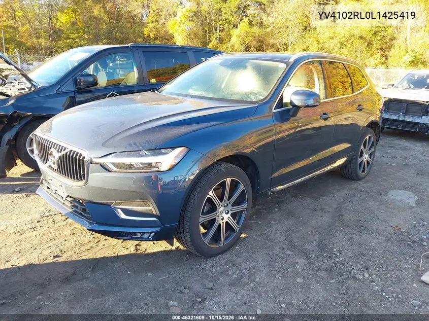 2020 VOLVO XC60 VIN YV4102RL0L1425419 — фото 2