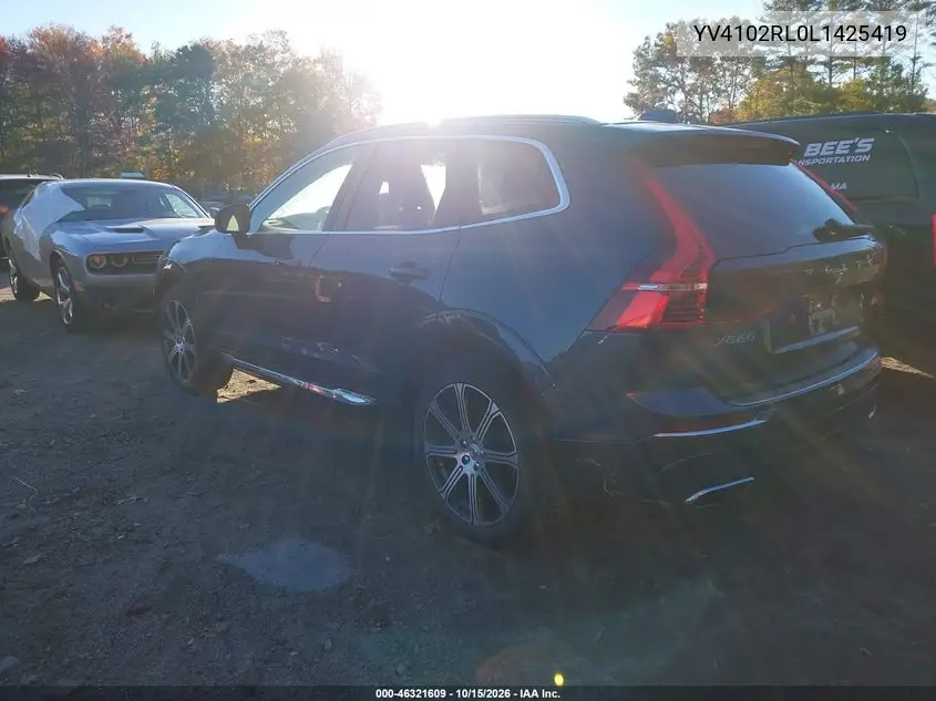 2020 VOLVO XC60 VIN YV4102RL0L1425419 — фото 3