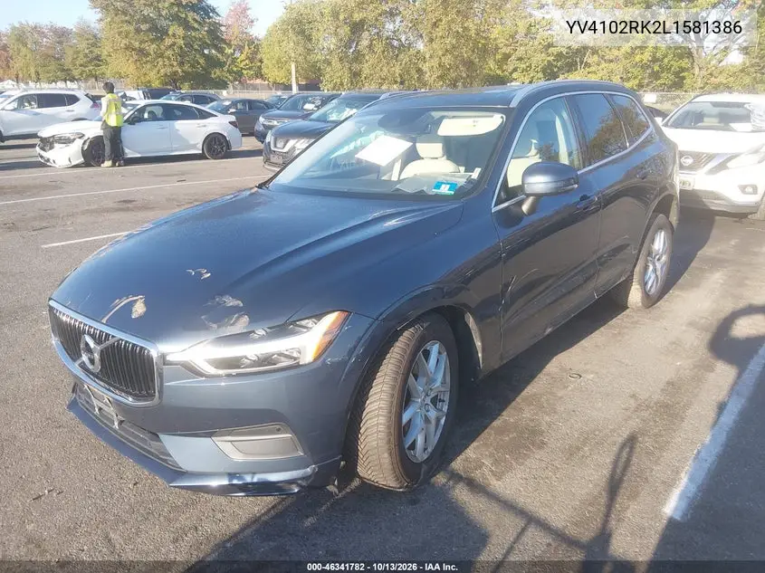 2020 VOLVO XC60 VIN YV4102RK2L1581386 — фото 2