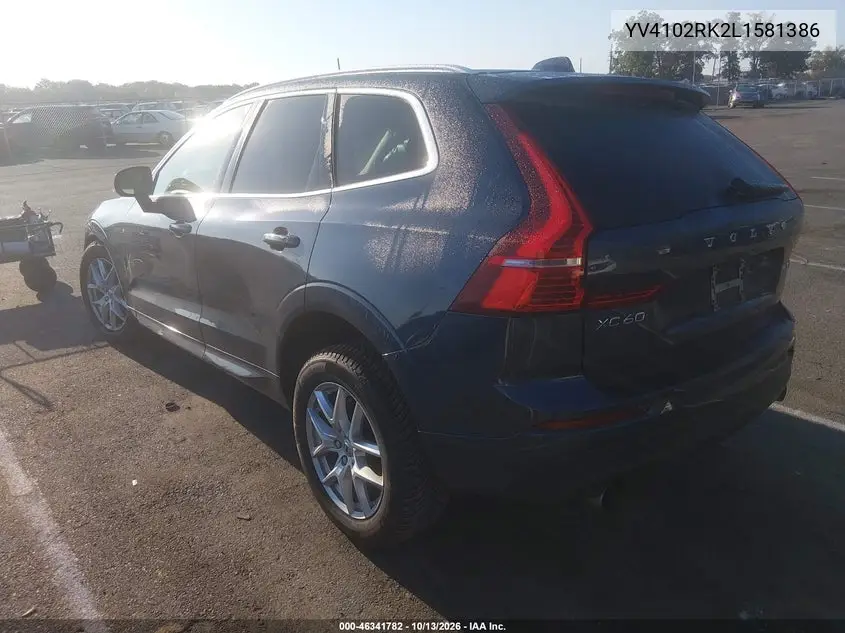 2020 VOLVO XC60 VIN YV4102RK2L1581386 — фото 3