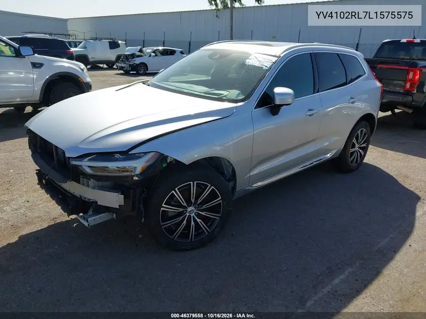 2020 VOLVO XC60 VIN YV4102RL7L1575575 — фото 2
