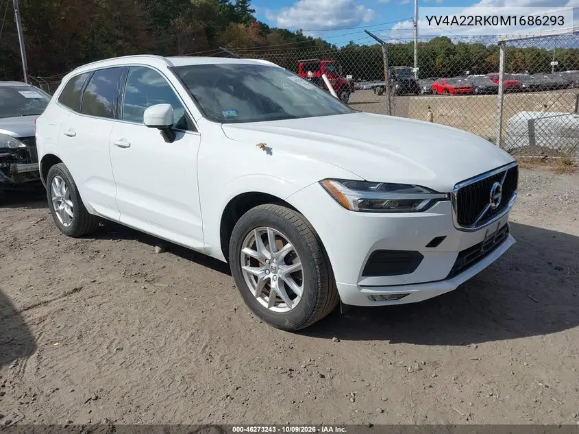VOLVO XC60 2021, VIN YV4A22RK0M1686293