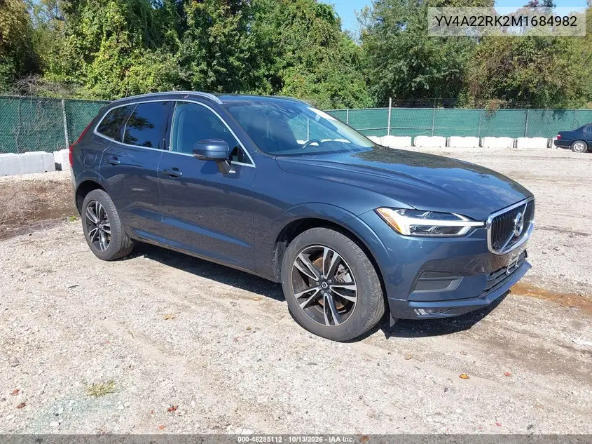 VOLVO XC60 2021, VIN YV4A22RK2M1684982