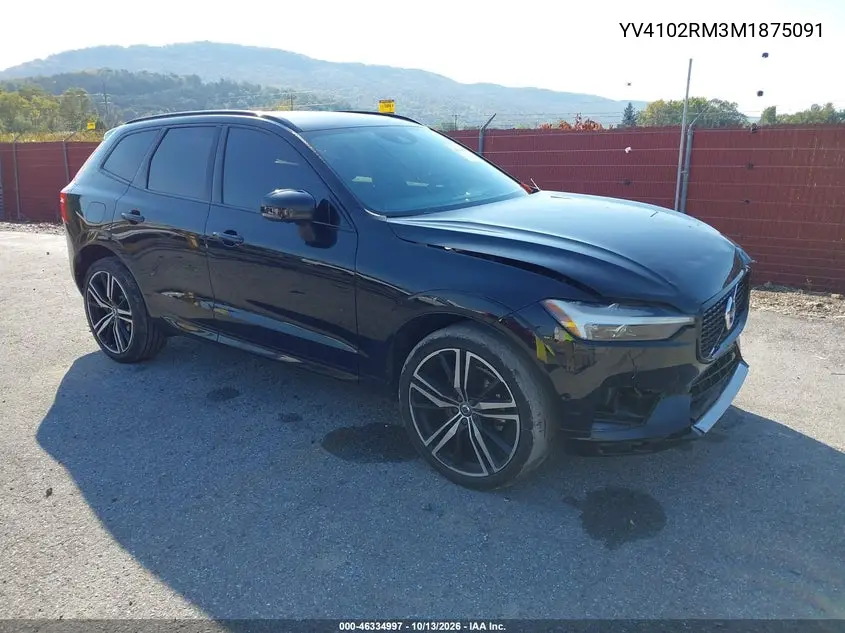 VOLVO XC60 2021, VIN YV4102RM3M1875091