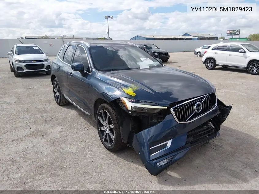 VOLVO XC60 2021, VIN YV4102DL5M1829423