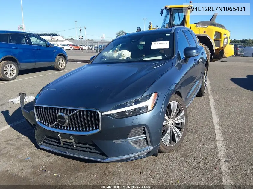 2022 VOLVO XC60 VIN YV4L12RL7N1065431 — фото 2
