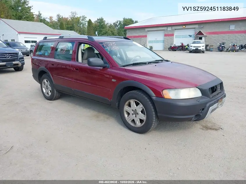 VOLVO XC70 2005, VIN YV1SZ592451183849