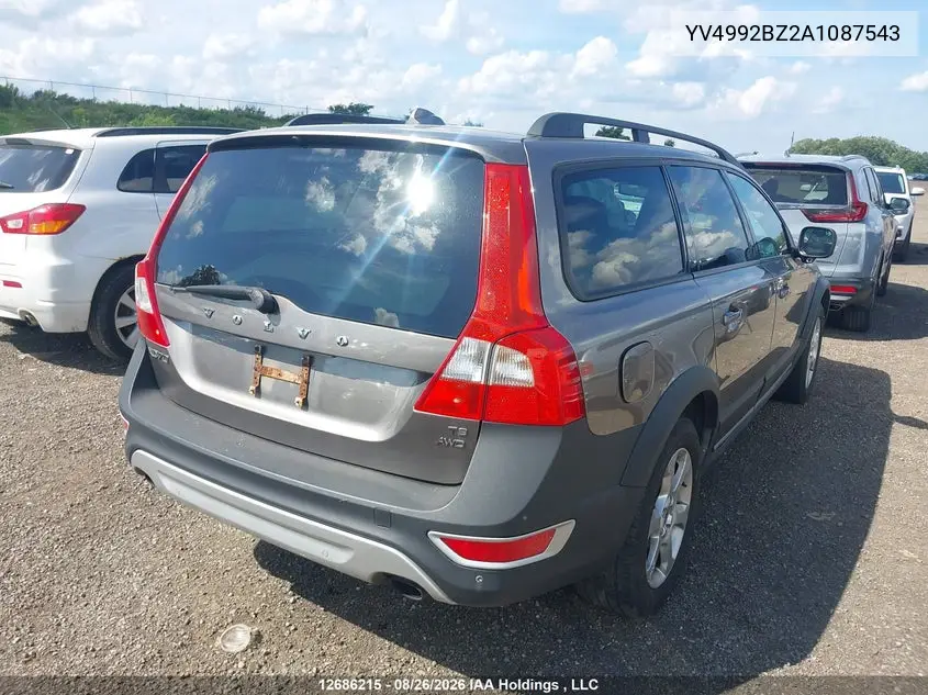 2010 VOLVO XC70 VIN YV4992BZ2A1087543 — фото 4