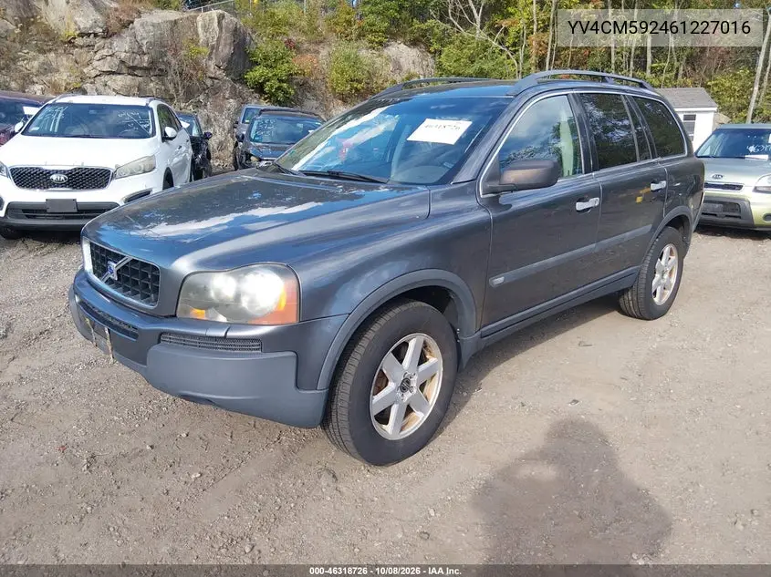 2006 VOLVO XC90 VIN YV4CM592461227016 — фото 2
