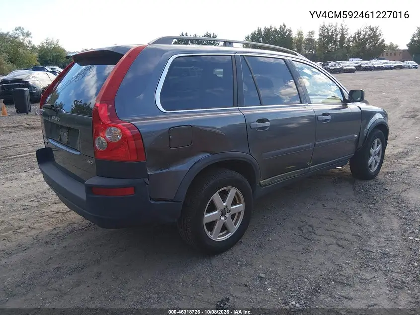 2006 VOLVO XC90 VIN YV4CM592461227016 — фото 4