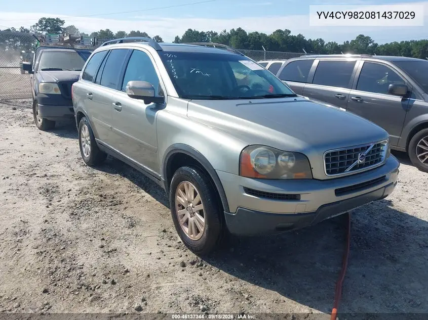 VOLVO XC90 2008, VIN YV4CY982081437029